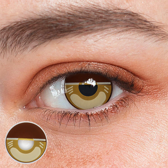 Lentilles de contact couleur café Cosplay Agatsuma Zenitsu 