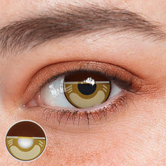 Lentilles de contact couleur café Cosplay Agatsuma Zenitsu 