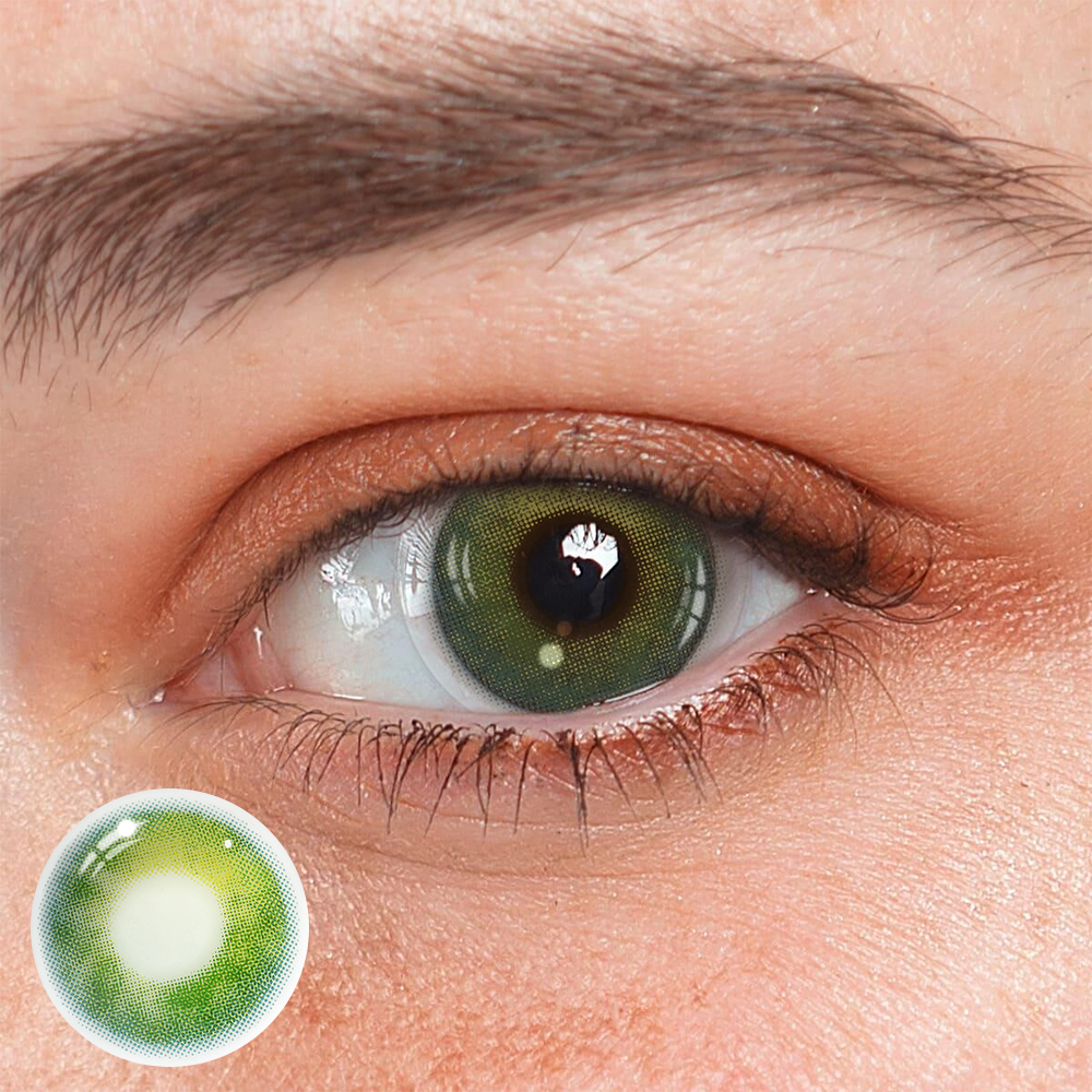 lracema lenti a contatto colorate da prescrizione verde