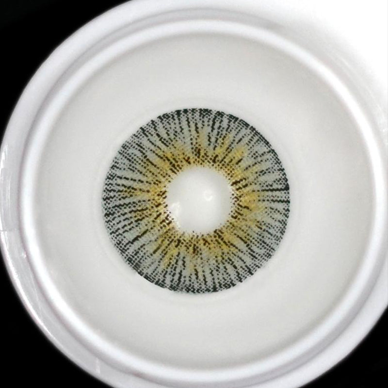 Lentilles de contact rétro en marbre gris 