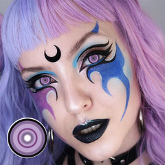 Lentilles de contact colorées violettes Cosplay Sakuya 
