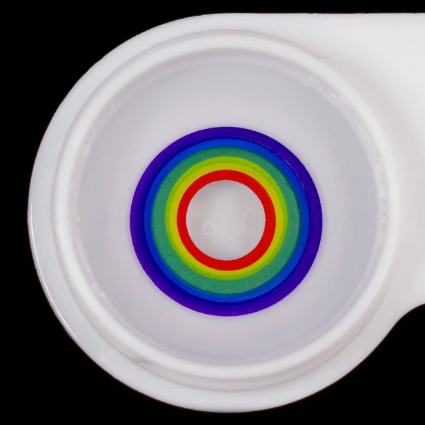 Halloween Cosplay RAINBOW Multicolor Colored Contact Lenses