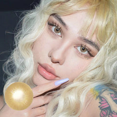 Love Story Pea Brown Prescription Colored Contact Lenses