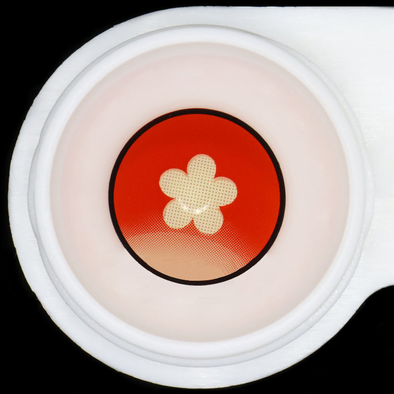Cosplay Hutao Red Colored Contact Lenses