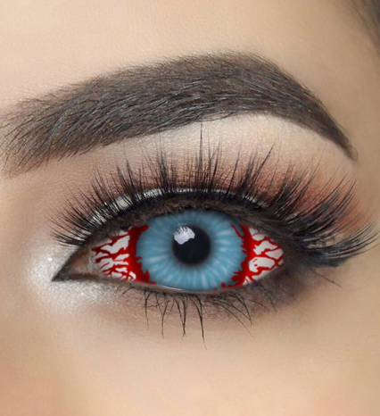 Halloween 22mm Bloodshot Infected Zombie Colored Contact Lenses