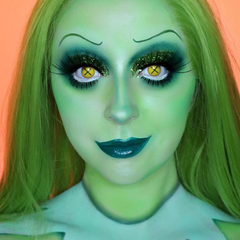 Halloween ButtonEyeGreen Colored Contact Lenses