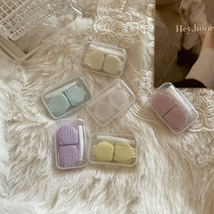 INS like Fish Transparent Simple Colored Contact Lens Case