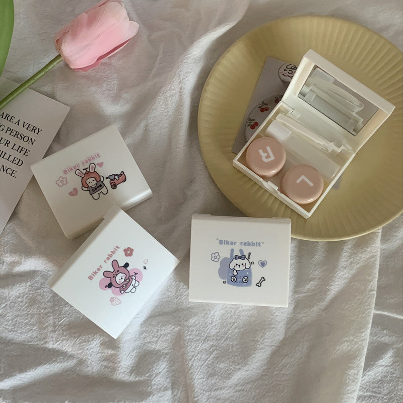 Ins Creative Niche Niedlicher Kaninchen-Kontaktlinsenbehälter 
