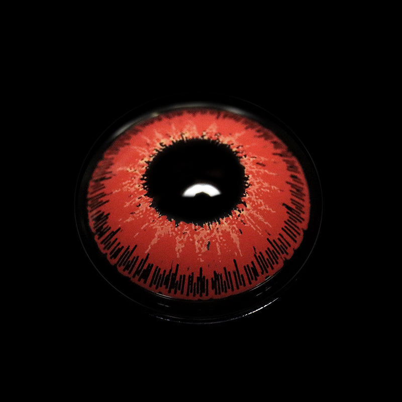 Lentilles de contact rouges pour cosplay indiens 