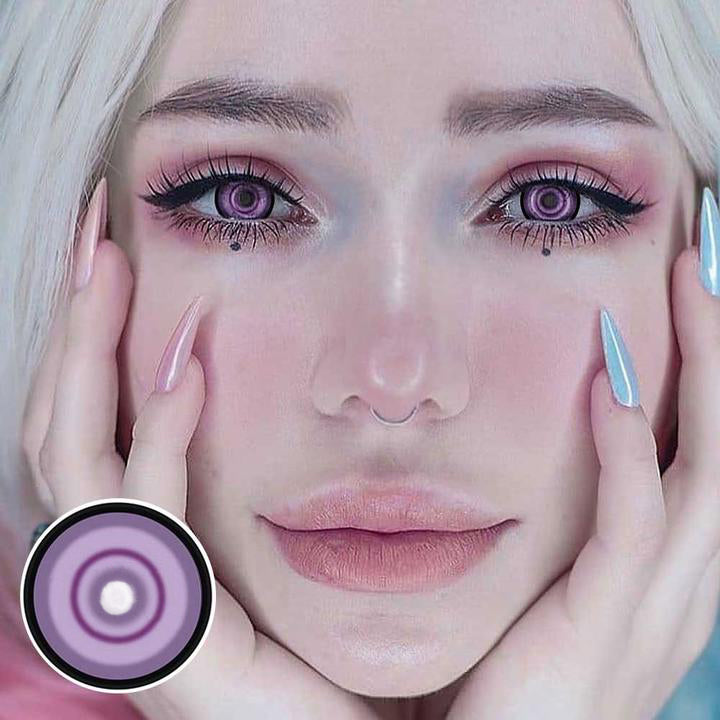 Lentilles de contact colorées violettes Cosplay Sakuya 