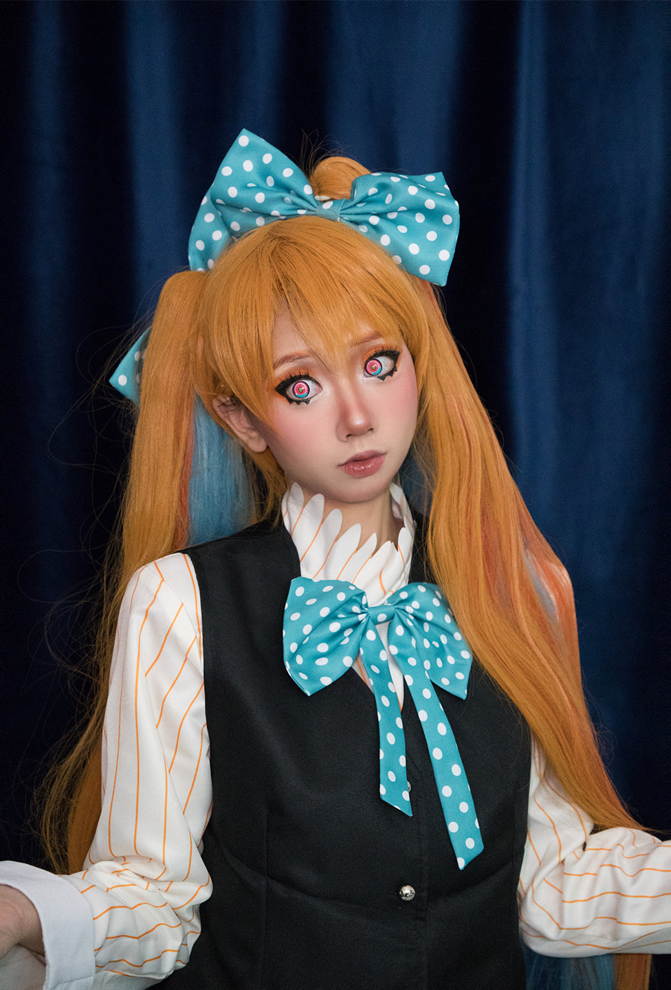 Cosplay Titan Pink Colored Contact Lenses