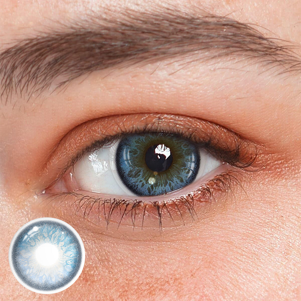 Dione blauw gekleurde contactlenzen