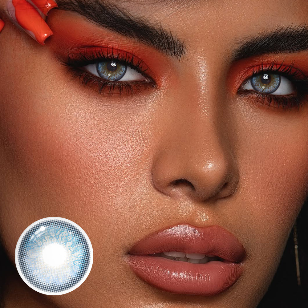 Dione blauw gekleurde contactlenzen