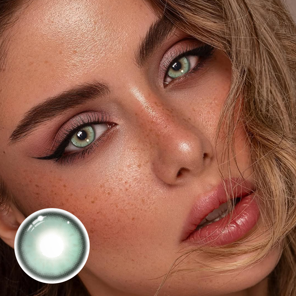 Halo Dark Green Scuro Prescrizione Lenti a contatto color