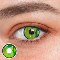 Cosplay Genshin Impact Clover groen gekleurde contactlenzen