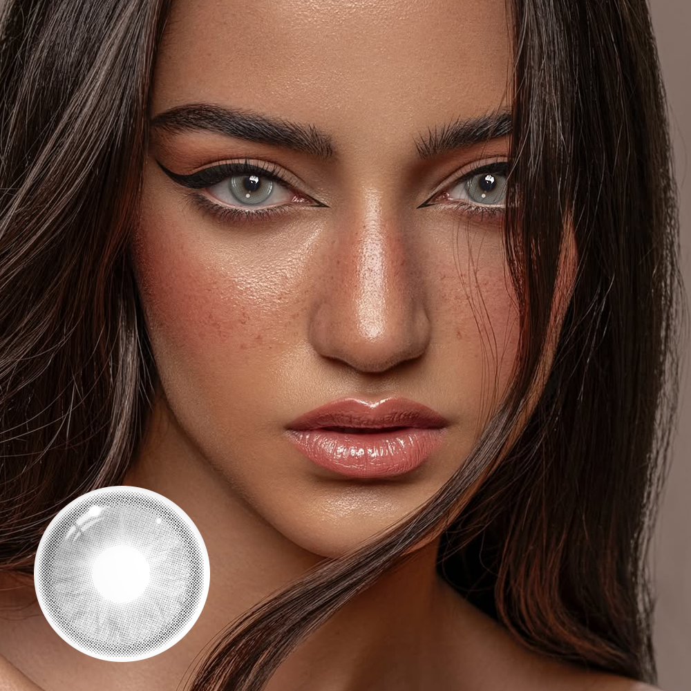 Kolorowe soczewki kontaktowe Mars Pearl Grey