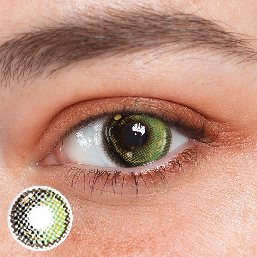 Hortencia Green Colored Contact Lenses