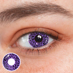 Cosplay Leopard Purpurfarbene Kontaktlinsen