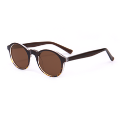 Teresa retro okrągłe brązowe okulary przeciwsłoneczne
