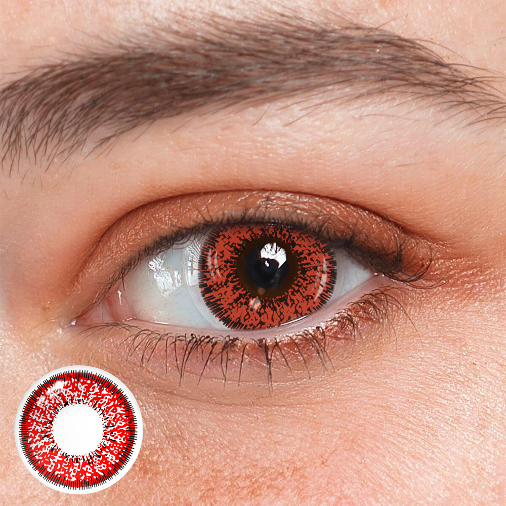Cosplay succubus rood gekleurde contactlenzen