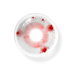 Cosplay Sad Clown Tears Red Colored Contact Lenses