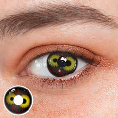 Cosplay Twin Abyss Eyes Yellow Colored Contact Lenses