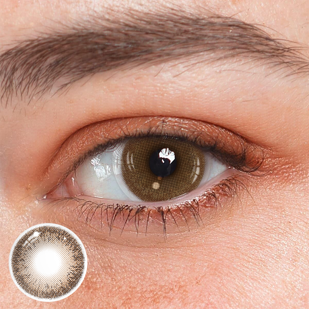 Lenti a contatto colorate giornaliere Zaniah Sepia Brown (10 pezzi)