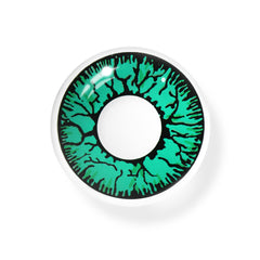 Cosplay Crack Green Colored Contact Lenses