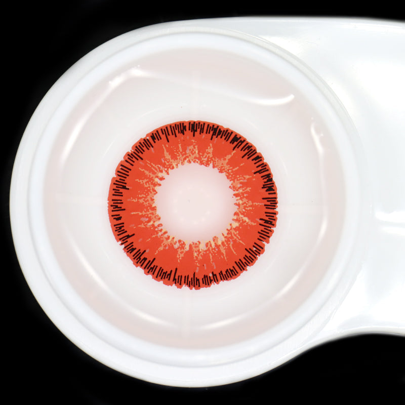Lentilles de contact rouges pour cosplay indiens 