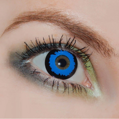 Lentilles de contact colorées elfe bleu cosplay 