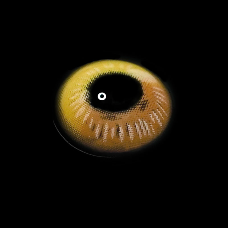 Cosplay Anime Yellow Prescription Colored Contact Lenses