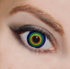 Halloween Cosplay RAINBOW Multicolor Colored Contact Lenses