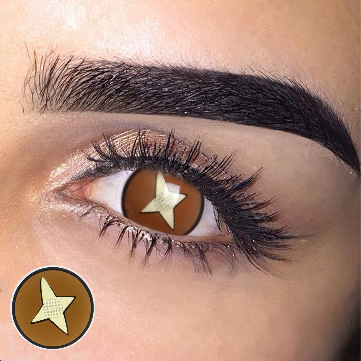 Cosplay Kinoko Brown Colored Contact Lenses