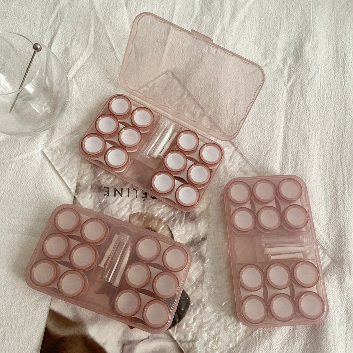 Ins Retro Koude Stijl Gekleurde Contactlenshouder