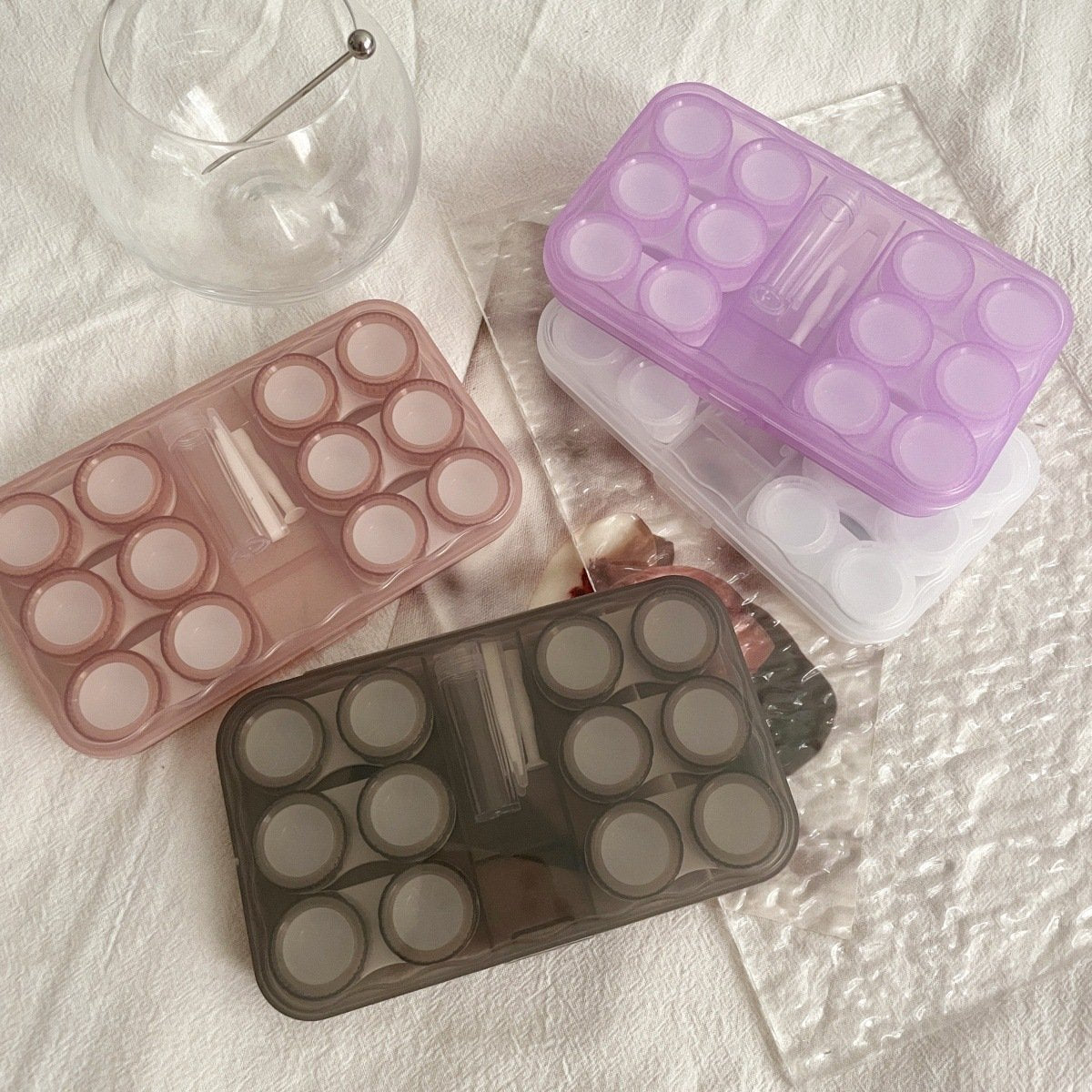 Ins Retro Koude Stijl Gekleurde Contactlenshouder