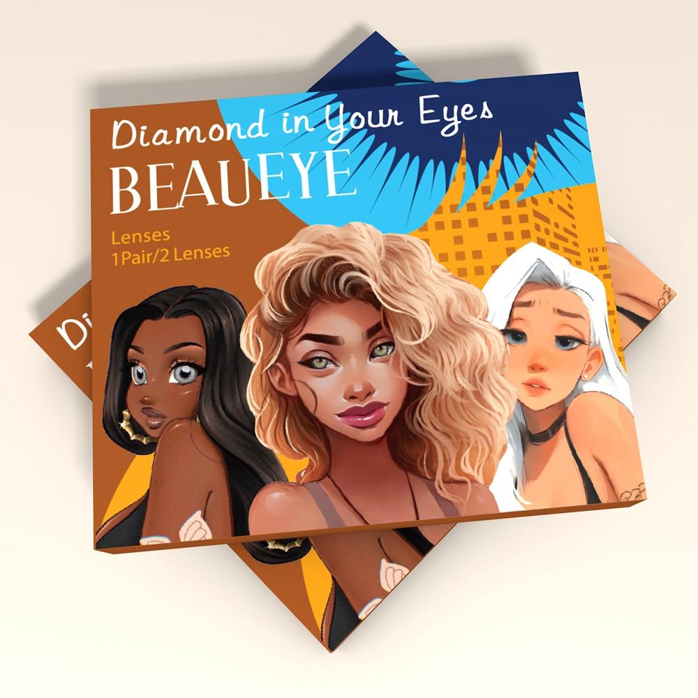 Cyrene Amber Gray Colored Contact Lenses