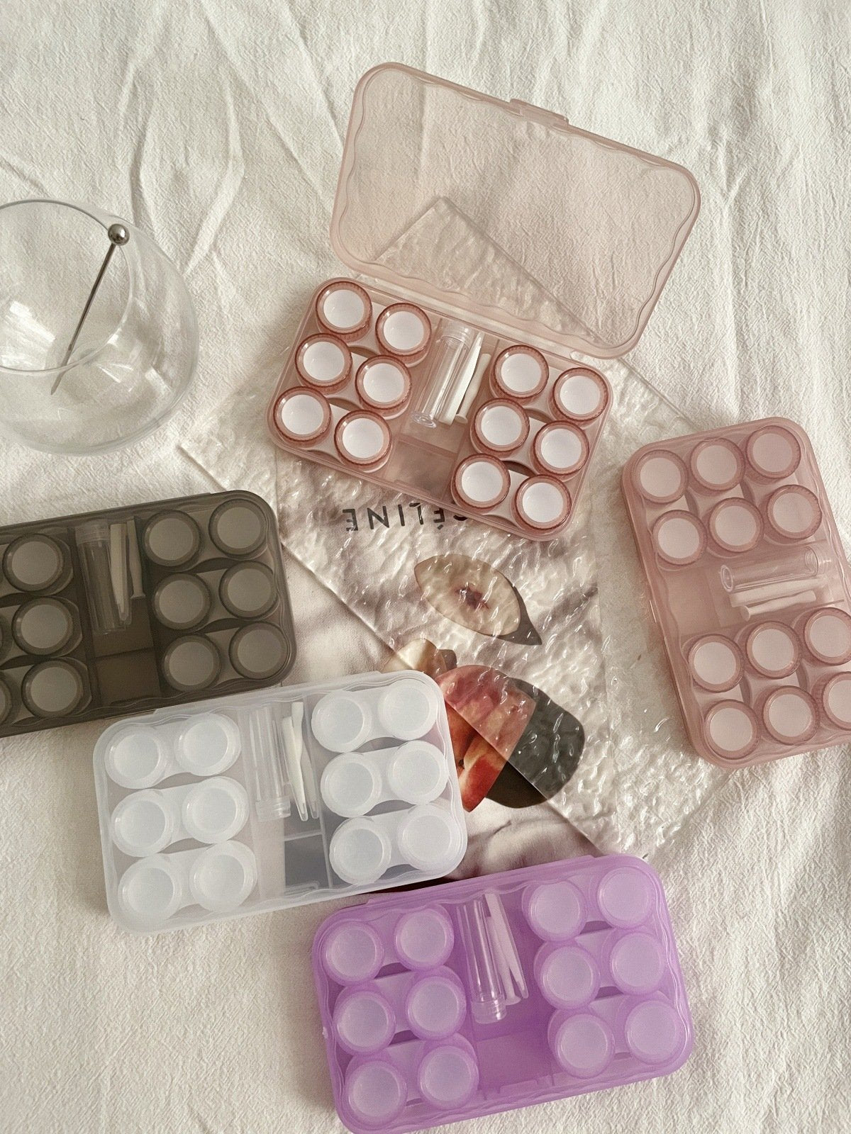 Ins Retro Koude Stijl Gekleurde Contactlenshouder