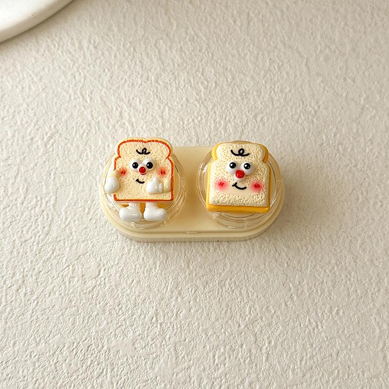 Schattige cartoon gekleurde contactlens.