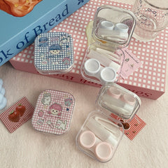 Coole jongen en cool meisje gekleurde contactlens.