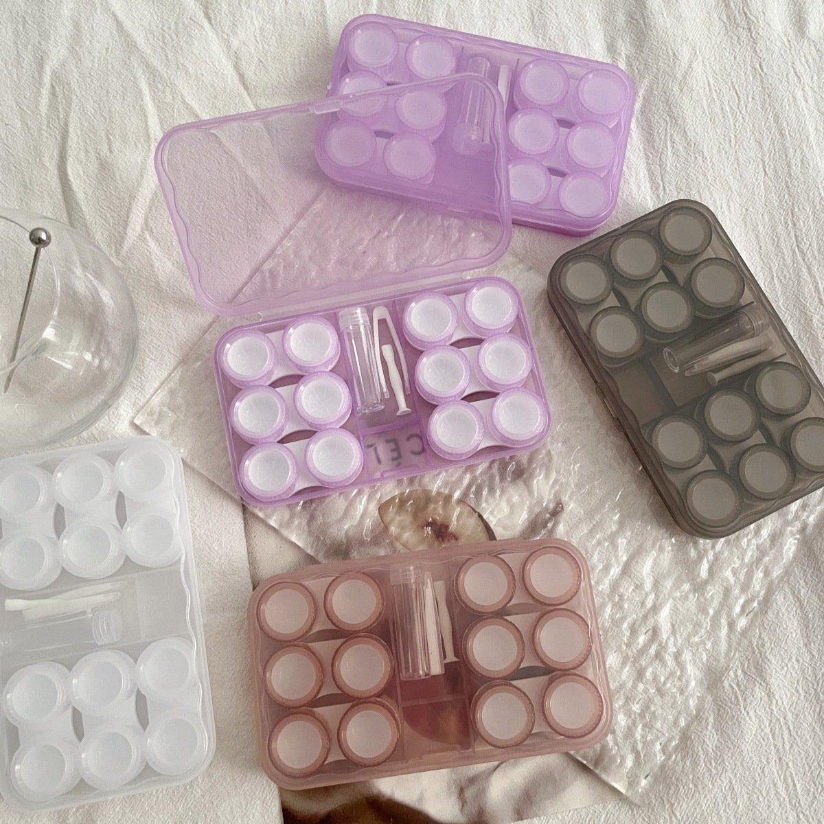 Ins Retro Koude Stijl Gekleurde Contactlenshouder