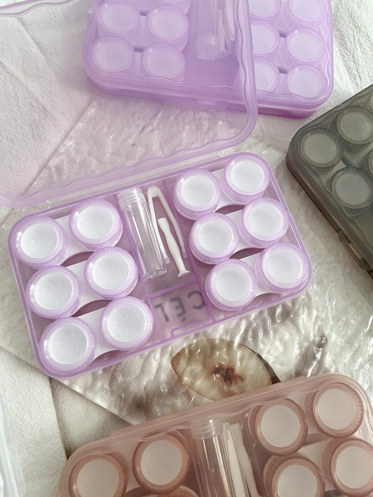 Ins Retro Koude Stijl Gekleurde Contactlenshouder