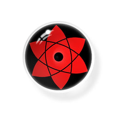 Cosplay Sharingan Uchiha Sasuke Red Color Contain Contact