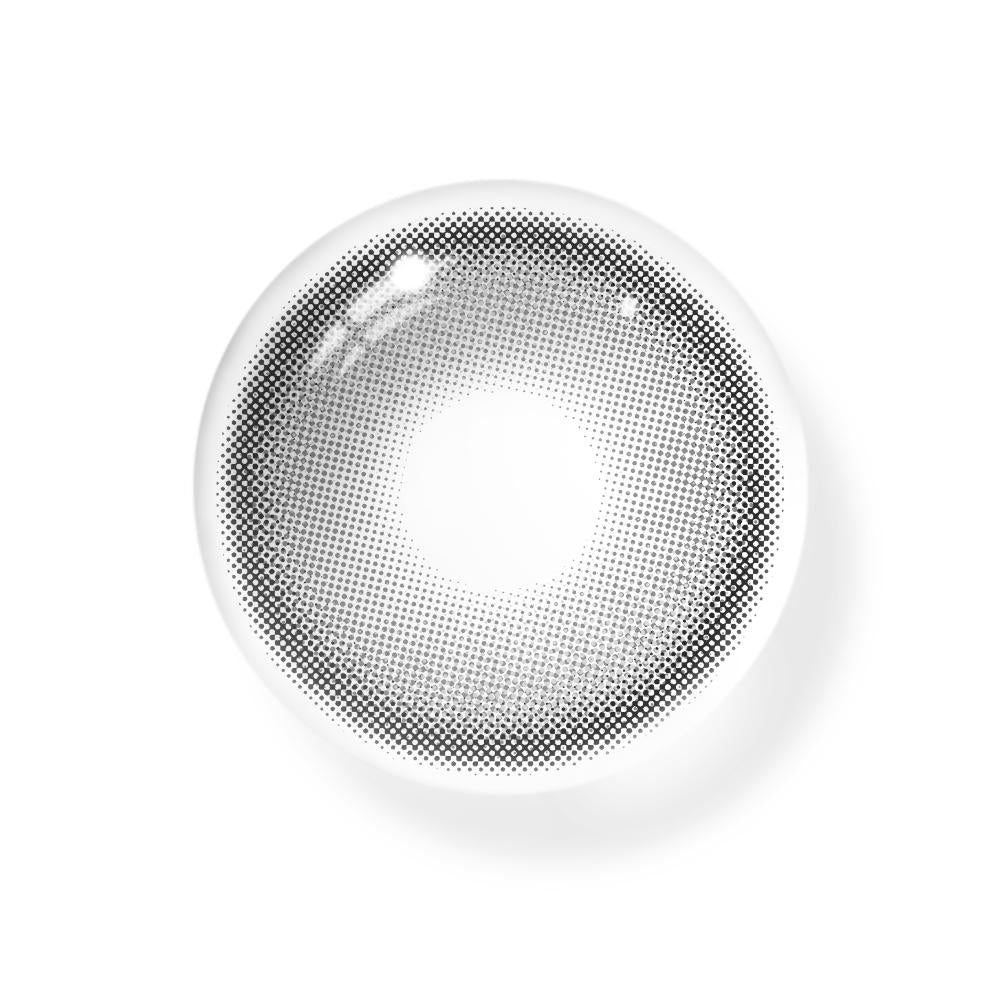 Collins begewerkt grijs gekleurde contactlenzen