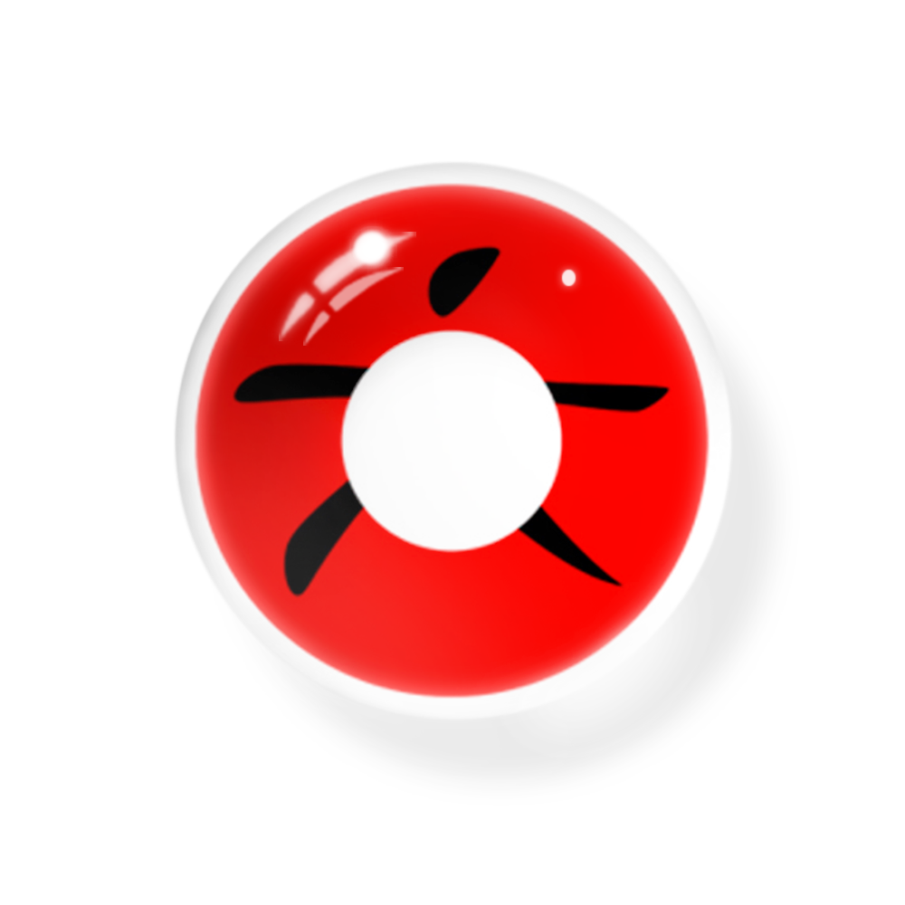 Cosplay Naruto Madara Red Colorated Lenses