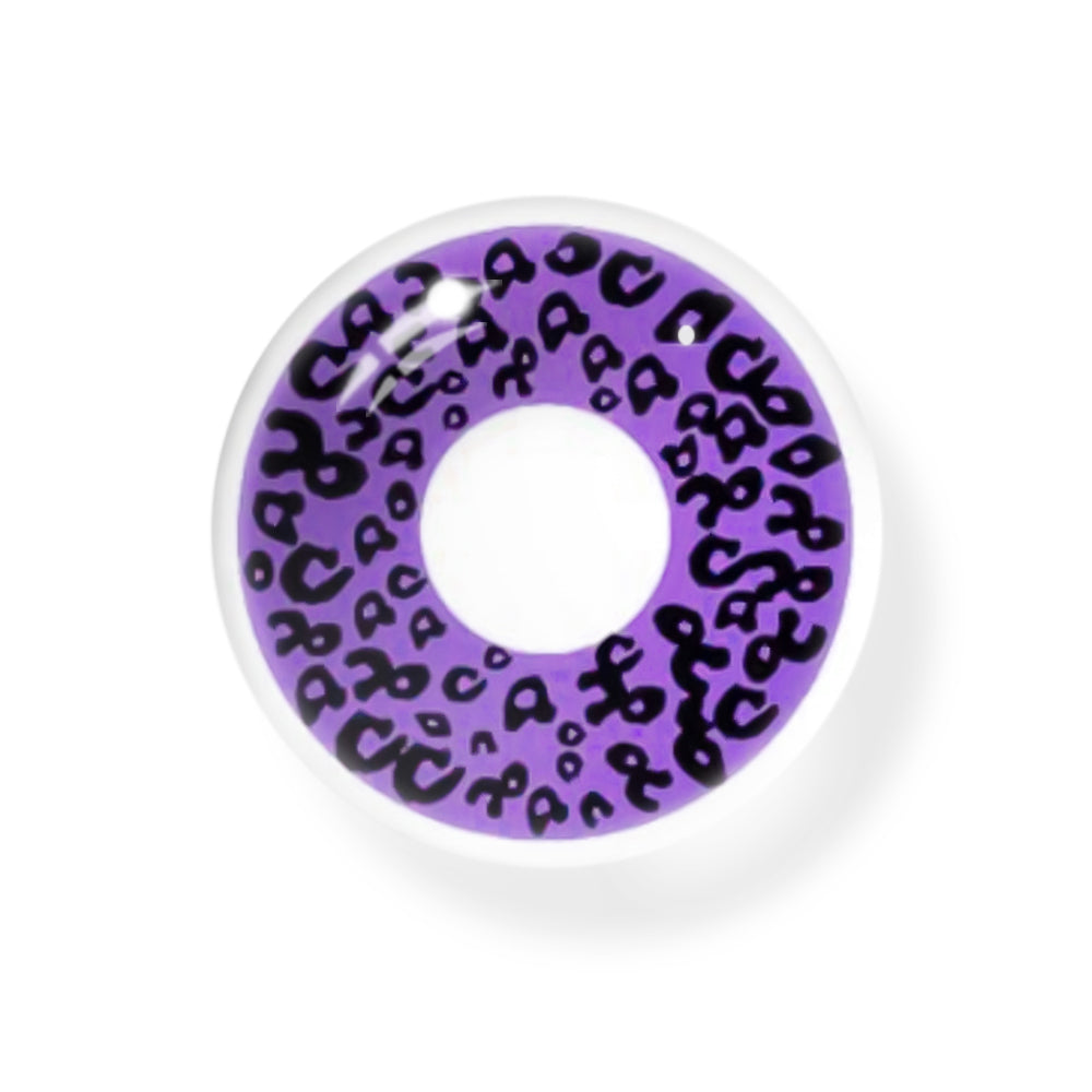 Cosplay Leopard Purpurfarbene Kontaktlinsen
