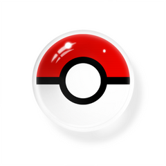 Cosplay pokeball lenti a contatto color rosso pieno